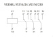Pomocné relé VS 316 3x16A přepínací, AC/DC 24V