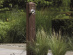 Zahradní sloupkový hydrant imitace tmavé dřevo WOOD