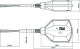 Kuličkový plovák PVC s kabelem, kabel 2 metry