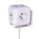 Prodlužovací přívod - kostka, 2 m, 4 zásuvky 230V + 2x USB