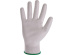Montážní rukavice povrstvené PU bílé - typ: vel. 8