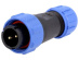 WEIPU Connector Sada konektorů (male + female), 2 pin, letovací na kabel