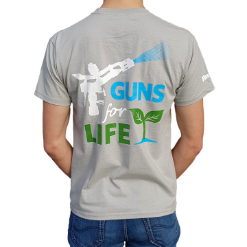 Tričko Guns for life, šedé