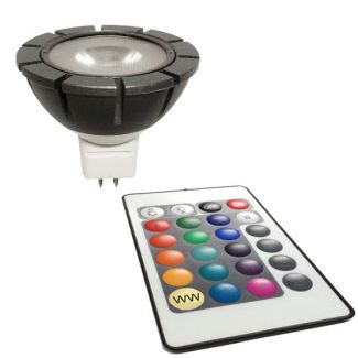 Sada Power LED, MR16, 12 V AC, 3,5 W, RGB + ovládání