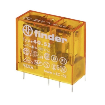 Finder Spínací relé paticové 2P/8A 24 V AC