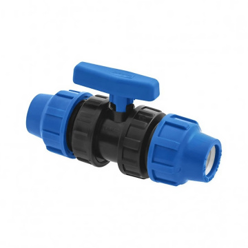 IRIBLUE PP spojkový kulový ventil se svěrnými maticemi - typ: 32 mm