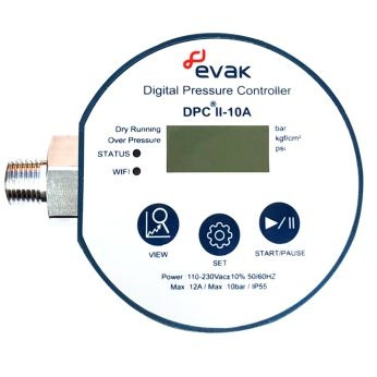 Evak Pumps DPC-10 II A, Wi-Fi, rozmezí 0,01-10,0 bar, vidlice + zásuvka