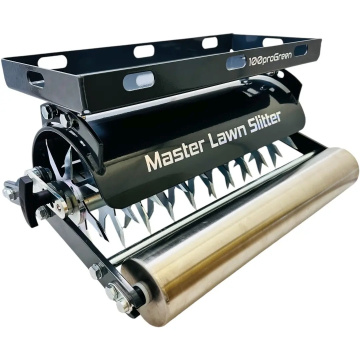 100proGreen Prořezávací válecLawn Slitter 88 Antracit s násadou 850 mm
