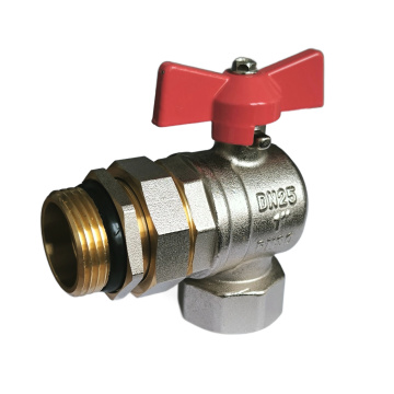 Rohový kulový ventil se šroubením s motýlkem 1